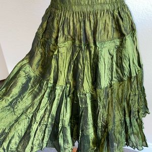 REVERSIBLE 100% SILK Skirt!